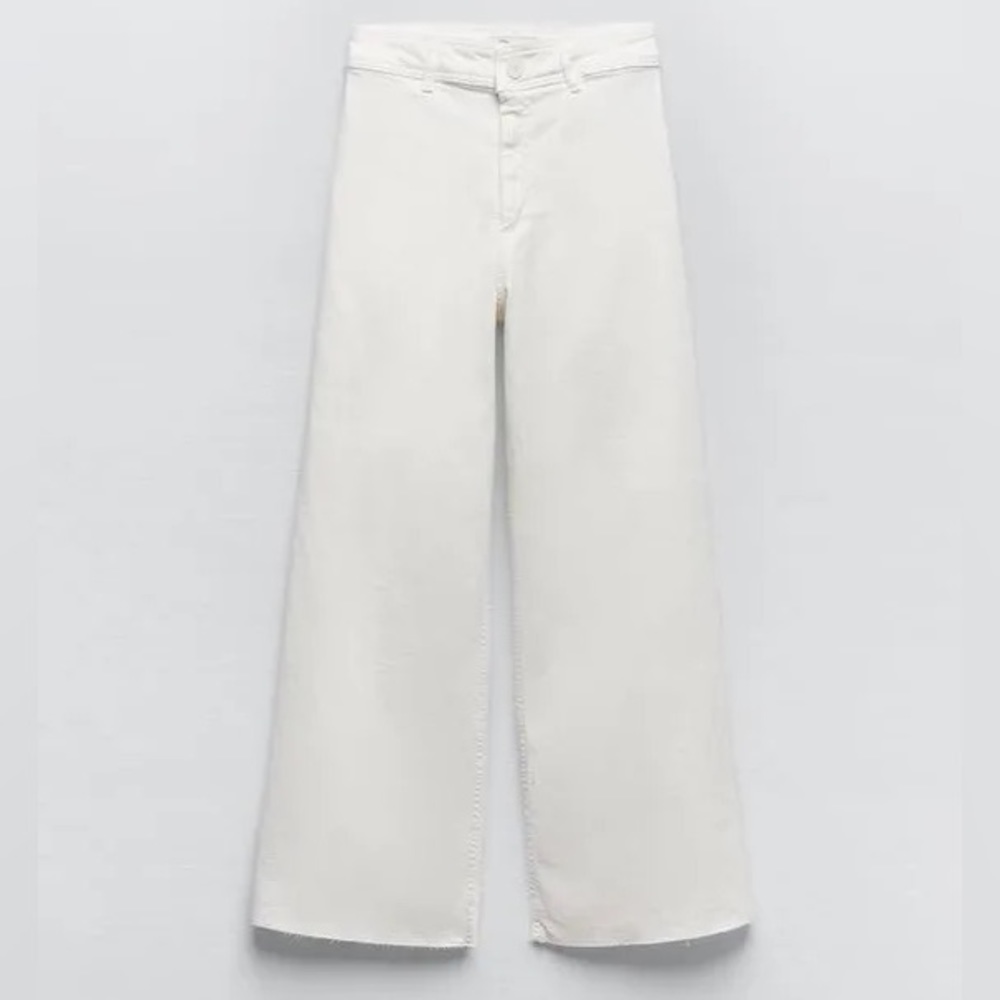 ZARA HIGH-WAISTED ZW SAILOR STRAIGHT JEANS